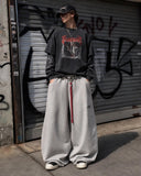 Baggy Wide Leg Sweatpants with Waistband | Inflation Streetwear INFLATION