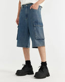 Blue Washed Cago Jorts | Inflation Streetwear INFLATION