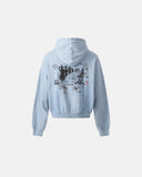Graffiti Character Distressed Washed Zip Hoodies | Inflation Streetwear INFLATION