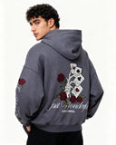 Poker Embroidery Boxy Hoodies | Inflation Streetwear INFLATION