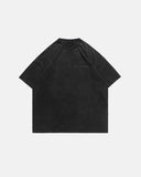 vintage faded puff print t shirt