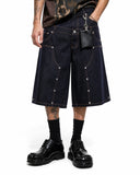 Double Waist Rivet Baggy Jorts | Inflation Streetwear INFLATION