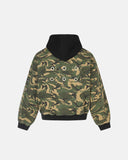 Camo Hooded Bomber Jacket | Inflation Streetwear