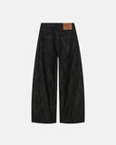 Rhinestone Number Wide Leg Jeans | Inflation Streetwear INFLATION