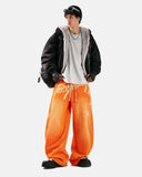 Puff Print Script Wide-Leg Sweatpants | Inflation Streetwear