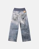 Layered Digital Print Baggy Jeans | Inflation Streetwear INFLATION