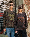 Distressed Layered Camo Graphic T-Shirt | Inflation Streetwear