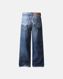 streetwear baggy jeans with digital print
