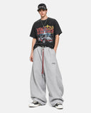 Vintage Race Car Snow Wash Oversized Tee | Inflation Streetwear INFLATION