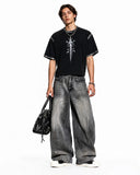 Washed Barrel Wide Leg Jeans | Inflation Streetwear INFLATION