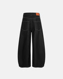 Letter Graphic Cargo Barrel Jeans | INFLATION Streetwear INFLATION