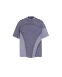 Patchwork Washed Boxy Cropped T-Shirt | Inflation Streetwear