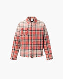 Distressed Gradient Plaid Shirt | Inflation Streetwear INFLATION