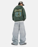 Vintage Graphic Wave Baggy Jeans | Inflation Streetwear