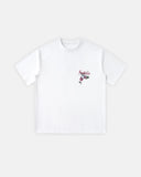 model wearing plain cotton short sleeve t-shirt front view