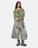 Camo Mega Zip Knit Sweater | Inflation Streetwear