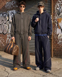 Mock Neck Double Zip Up Hoodies | Inflation Streetwear