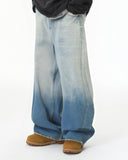 Gradient Color Acid Wash Baggy Jeans | Inflation Streetwear INFLATION