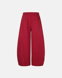 Faded Embroidered Script Barrel Sweatpants