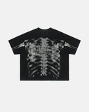 Raglan Sleeve Skeleton Print Tee | Inflation Streetwear INFLATION