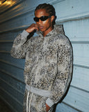 Leopard Print Boxy Zip Up Hoodie | Inflation Streetwear INFLATION