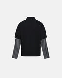 Music Graphic Layered Polo Shirt | Inflation Streetwear