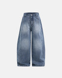 Blue Monkey Wash Baggy Jeans | Inflarion Streetwear INFLATION