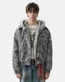 Suede Faux Fur Cotton Padded Jacket | Inflation Streetwear