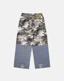 Patchwork Effect Print Baggy Jeans | Inflation Streetwear INFLATION