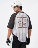 Pinstripe Colorblock Mesh Jersey | Inflation Streetwear INFLATION