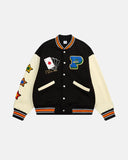 Poker Embroidery Varsity Jacket | Inflation Streetwear INFLATION