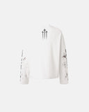 Distressed Angel Graphic Waffle T-Shirt | Inflation Streetwear