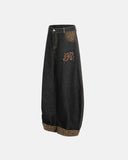 Leopard Pactchwork Embroidery Baggy Jeans | Inflation Streetwear INFLATION