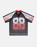 Flame Graphic Mesh Jersey | Inflation Streetwear INFLATION