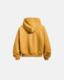 Leopard Applique Boxy Zip Up Hoodie | Inflation Streetwear