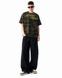 Embroidered Raw Baggy Jeans | Inflation Streetwear INFLATION