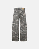 Studded Camo Wide Leg Cargo Pants | Inflation Streetwear