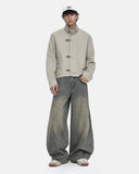 Metal Clasp Boxy Workwear Jacket | Inflation Streetwear