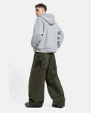 Washed Embroidered Barrel Cargo Pants | Inflation Streetwear