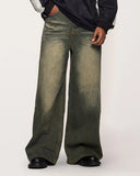 INFLATION Streetwear Washed Loose-fit Denim Pants INFLATION