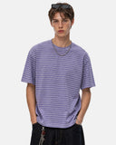 boxy fit striped streetwear t-shirt