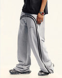 Washed Ribbon Wide Leg Sweatpants | Inflation Streetwear INFLATION
