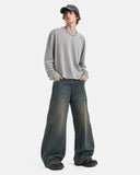 Deconstructed Straight-Leg Jeans | Inflation Streetwear INFLATION