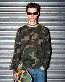 Camo Waffle Long Sleeve T-Shirt | Inflation Streetwear