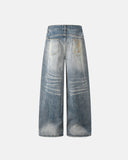 Whisker Wash Bamboo Weave Jeans | Inflation Streetwear