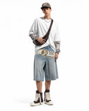 Dollar Patch Embroidery Denim Jorts | Inflation Streetwear INFLATION