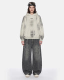 Washed Raw Edge Boxy Hoodie | Inflation Streetwear