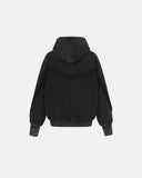 Diagonal Zipper Acid-Washed Hoodie | INFLATION Streetwear INFLATION