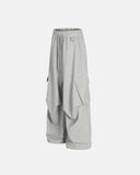 Grey Cargo Baggy Sweatpants | Inflation Streetwear INFLATION
