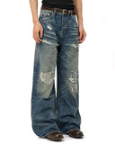 Vintage Distressed Baggy Jeans | Inflation Streetwear INFLATION